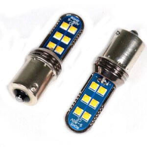 1156-12Y - Bombillo LED de direccional amarillo 12 led