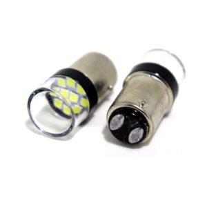 1157A-10LED-R - Luz de freno blanca para coche, lámpara de reserva, intermitente