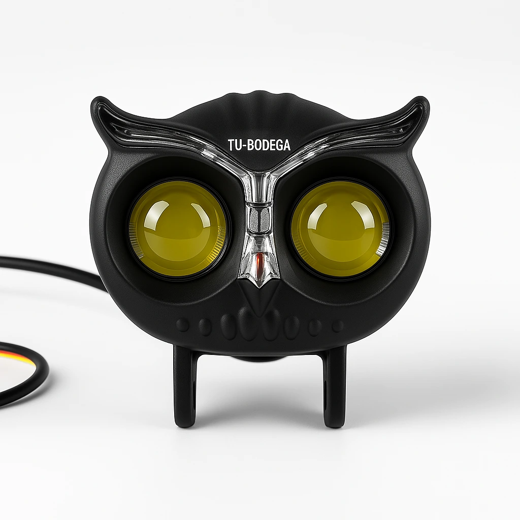TB-530 - EXPLORADORA LED LASER, DISEÑO BUHO, LUZ BICOLOR Y COCUYO INTEGRADO - Image 4