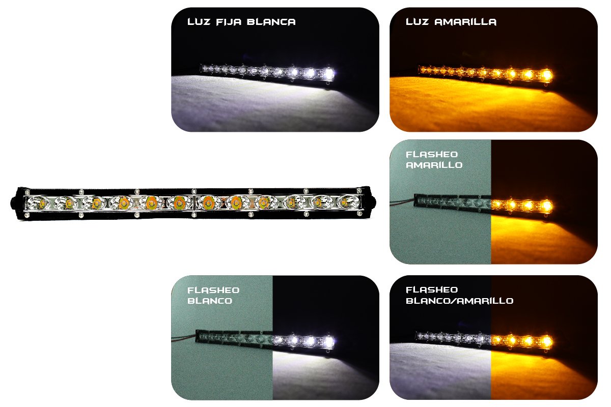 TB-055-056 - Barra Lineal Tipo flauta 12-18 LED, 35-51 CM - Image 4