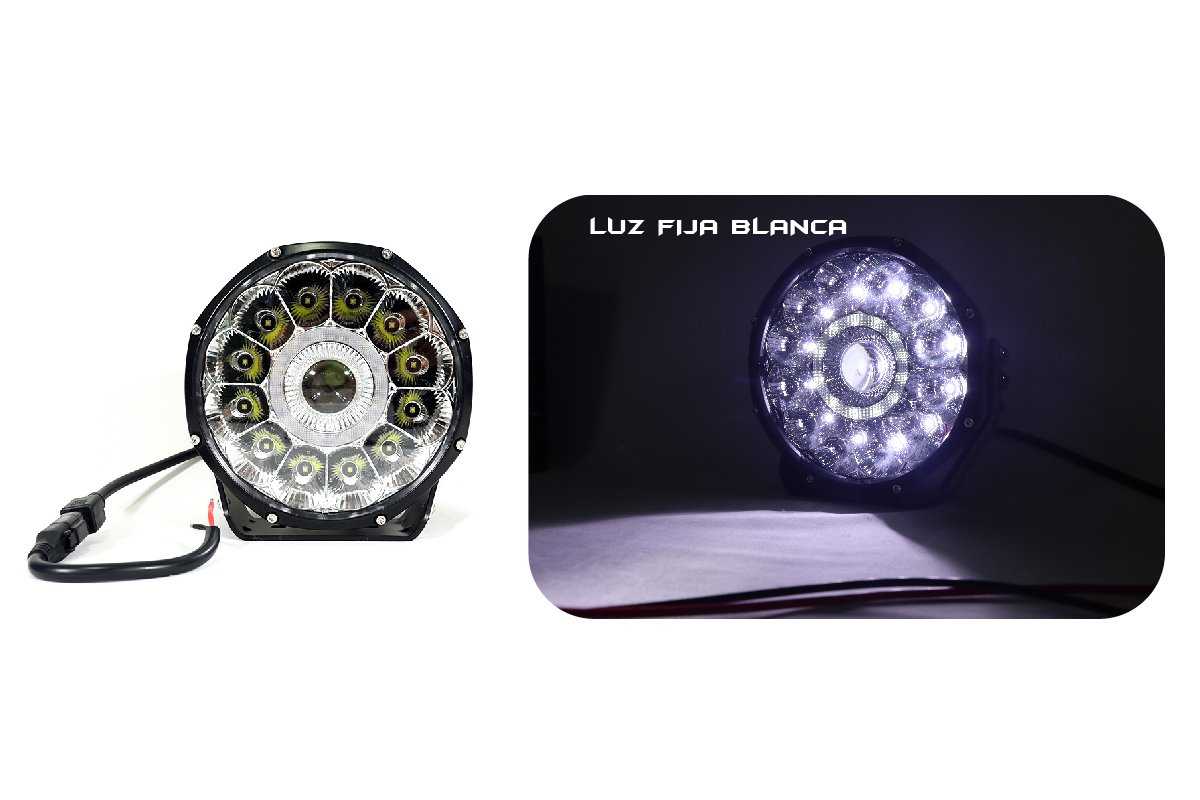 TB-208 - Exploradora de 9 pulgadas luz blanca fija, led cree - Image 2