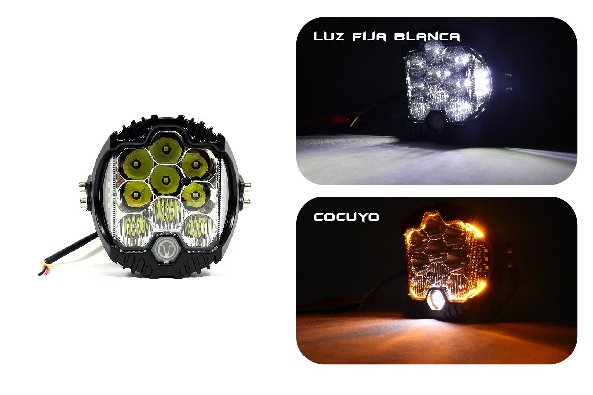 TB-210 - Exploradora de 5 pulgadas luz blanca o amarilla fija - Image 2