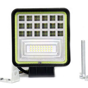 TB-042 W - Exploradora cuadrada 45 led con aro en neón función fija y strober