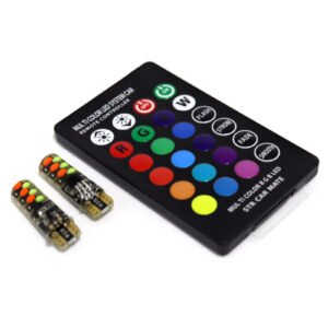 T10 COB-CX12 - Cocuyo LED Siliconado  T10 RGB Control remoto