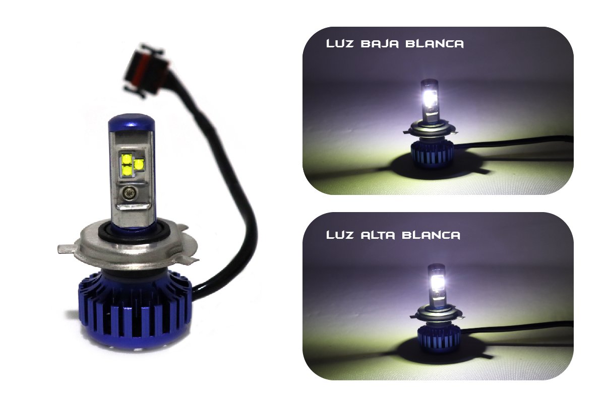 T2-H4 - Bombillo TURBO LED H4 - 8000 Lúmenes (Reales - Alta Potencia) - Altas & Bajas - Image 2