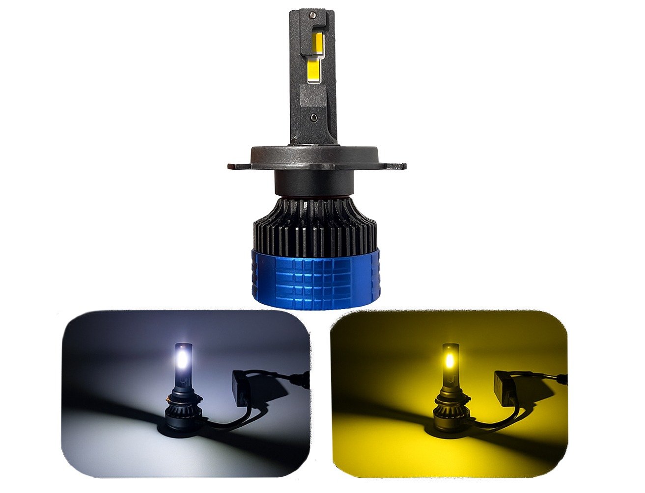 V1 - V1- BOMBILLO LED CORTA NEBLINA CON LUZ BLANCA/AMARILLa (Otros Socket Tricolor) - Image 2