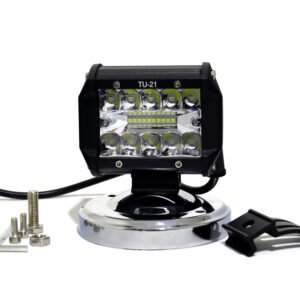TB-016 W/Y - Exploradora Cuadrada 20 LED Doble foco Fijo-flasheo