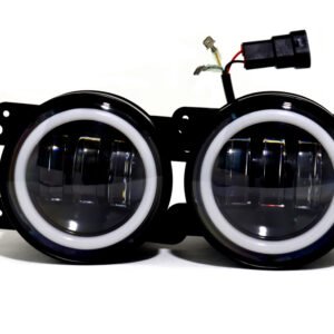 TB-070 W/Y - Exploradora LED Redonda 4” Luz de neón Blanco/amarillo Fija