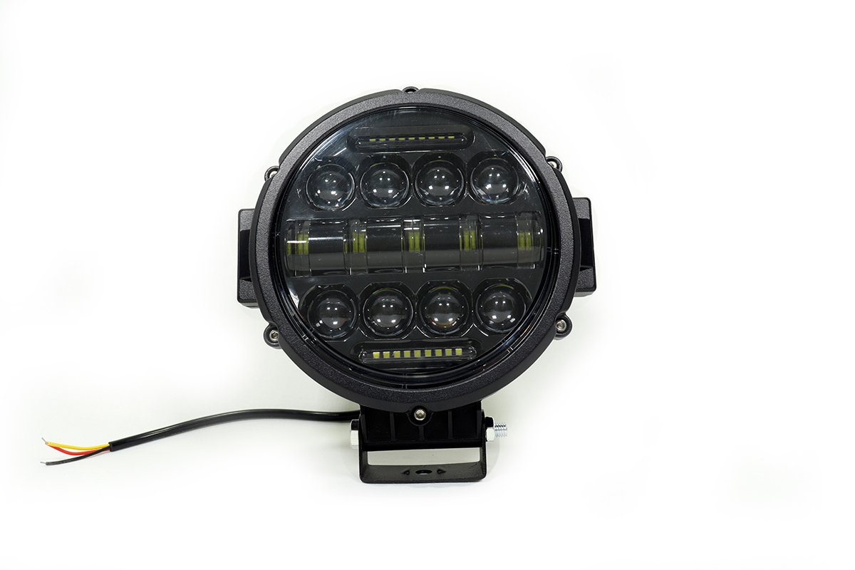 TB-101-7" - Exploradora Led 7 redonda, con haz de luz y cocuyo