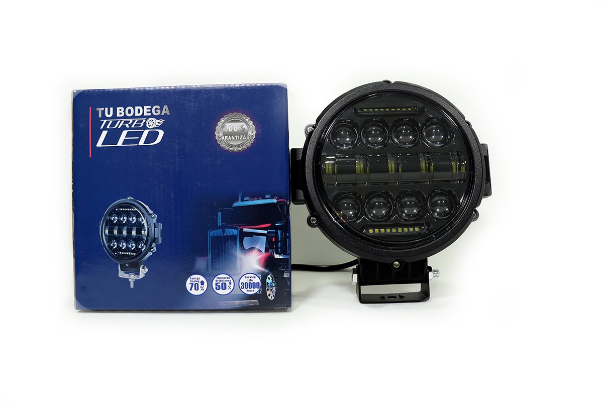 TB-101-7" - Exploradora Led 7 redonda, con haz de luz y cocuyo - Image 3