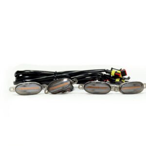 TB-124 B - Cocuyo Persiana Luz Amarilla Kit 4 negro