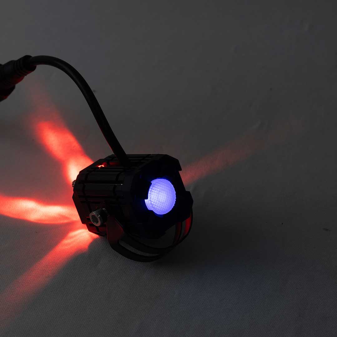 TB-205 - Exploradoras minidriving con lupa luz blanca y amarilla expansiva - Roja/azul - Image 9