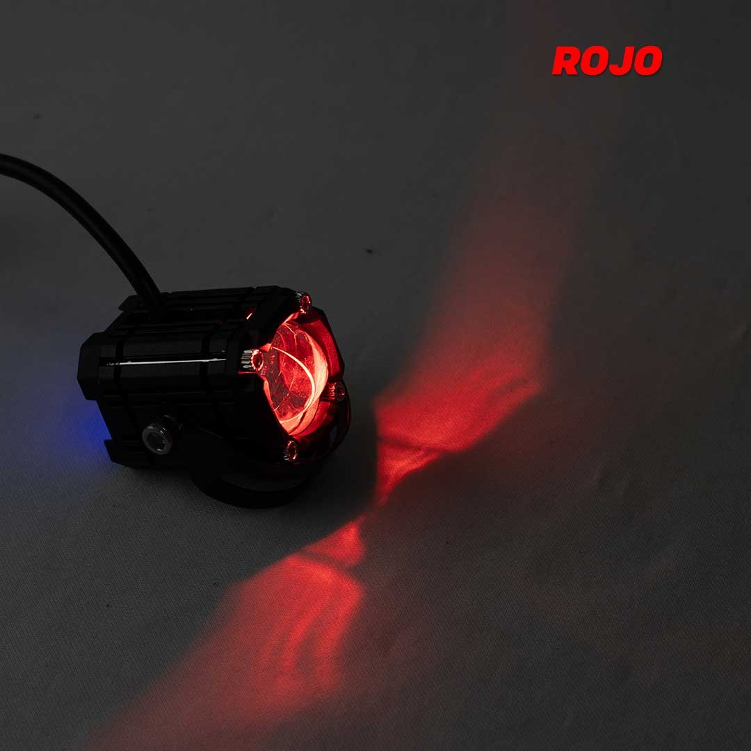 TB-205 - Exploradoras minidriving con lupa luz blanca y amarilla expansiva - Roja/azul - Image 13