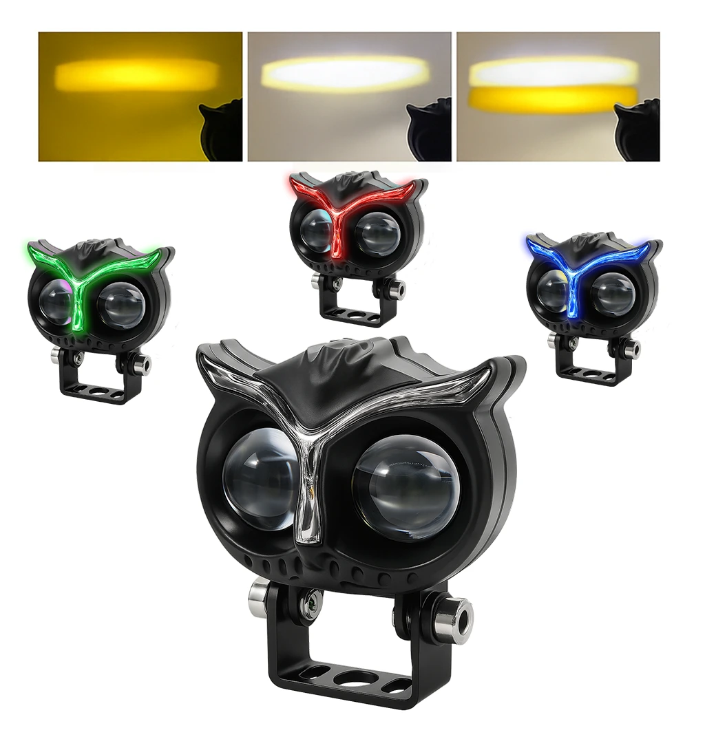 TB-530 - EXPLORADORA LED LASER, DISEÑO BUHO, LUZ BICOLOR Y COCUYO INTEGRADO - Image 3