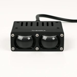 TB-533 - EXPLORADORA LED LASER BOBLE LUPA DE ALTA POTENCIA, LUZ BICOLOR CON BASE INTEGRADA