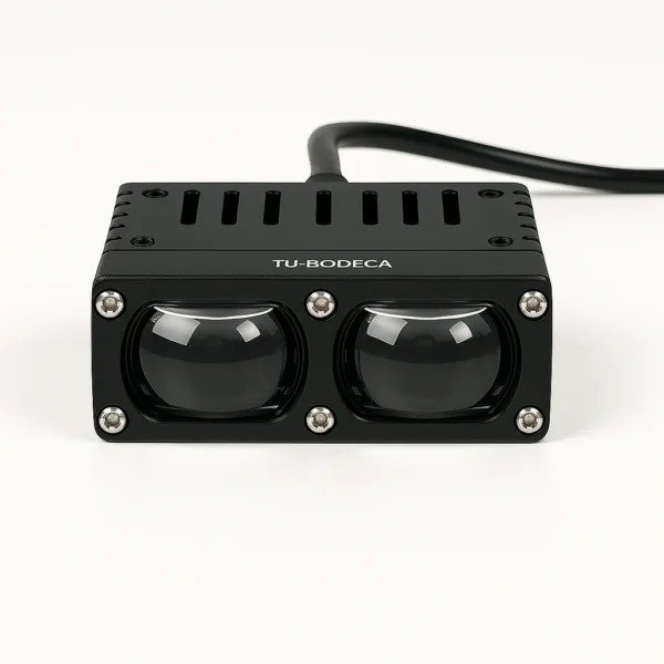 TB-533 - EXPLORADORA LED LASER BOBLE LUPA DE ALTA POTENCIA, LUZ BICOLOR CON BASE INTEGRADA