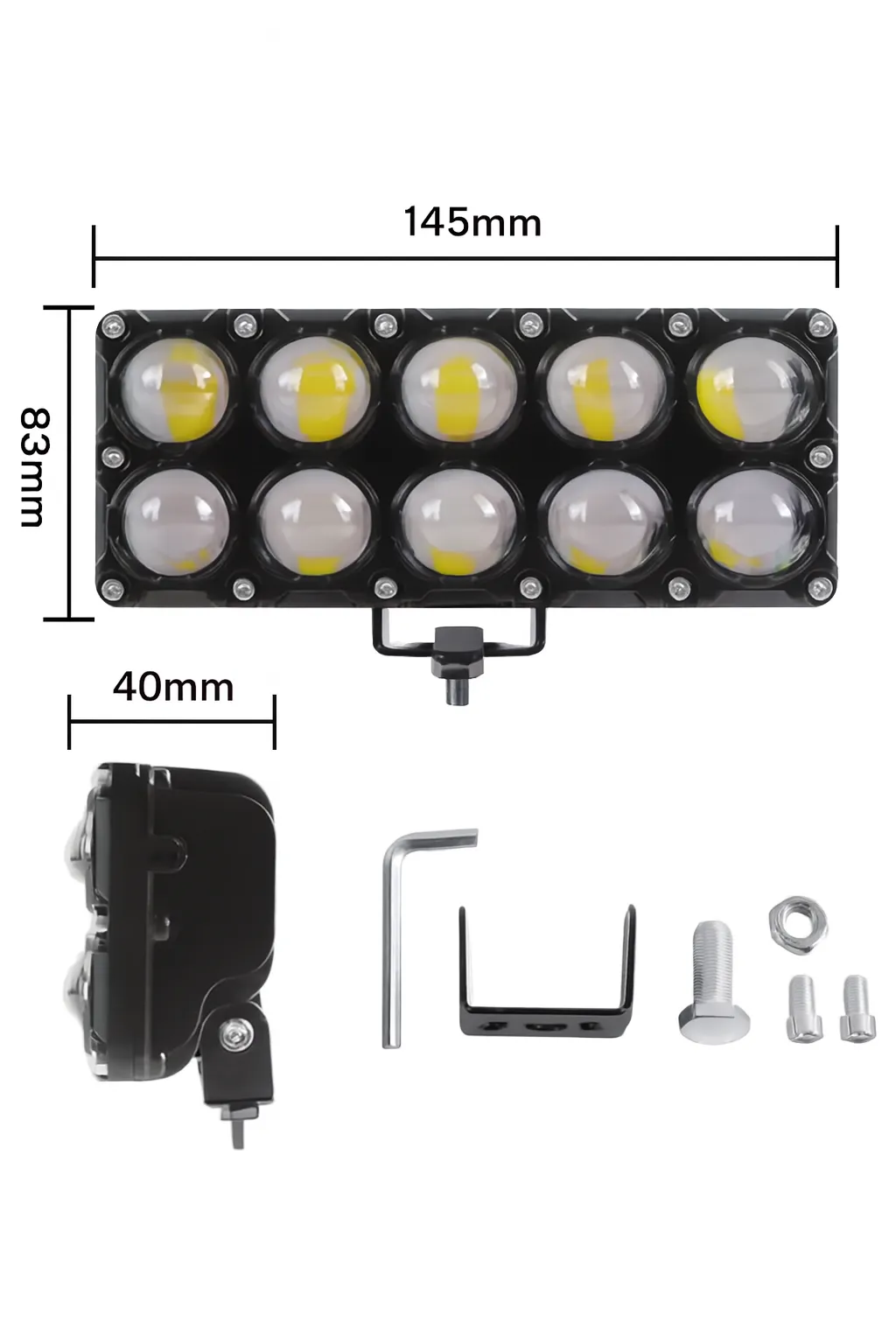 TB-622-10 LUPAS - EXPLORADORA LED LASER SENCILLA DE 10 LUPAS, LUZ BLANCA/AMARILLA/CALIDA, REFRIGERANTE POR DISIPADOR - Image 2