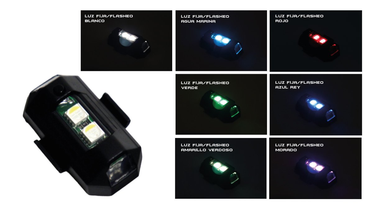 TU-03-7 (DRONE RGB) - Luces estrobocópicas led 7 colores - Image 2