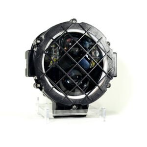 TB-215-7" FARO 7" REDONDO ANTINIEBLA 4*4 CON REJILLA FUNDA NEGRA COCUYO FIJO
