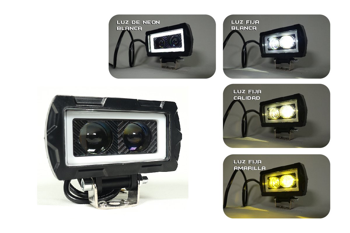 TB-105 - Exploradora LED doble lupa 6000 lúmenes Blanco amarillo - Image 2